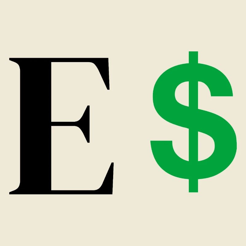 Buchstabe E Dollar