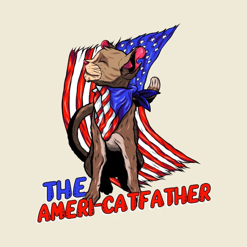 Ameri-catfather 4. Juli Unabhängigkeitstag