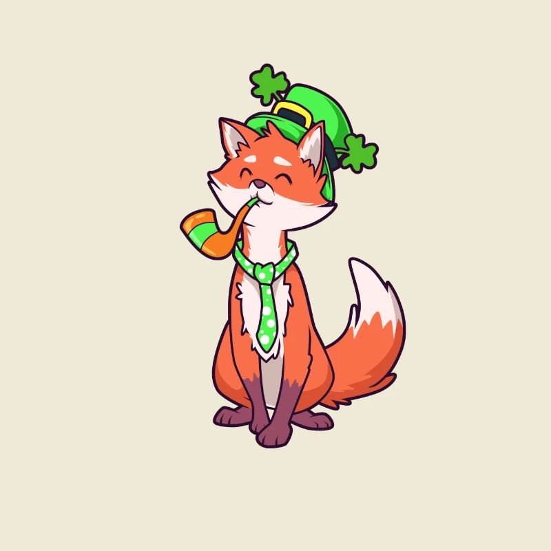 Fox Leprechaun - St Patrick's Fox