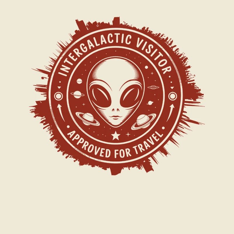 Visiteur intergalactique – Conception de timbres depuis l’espace