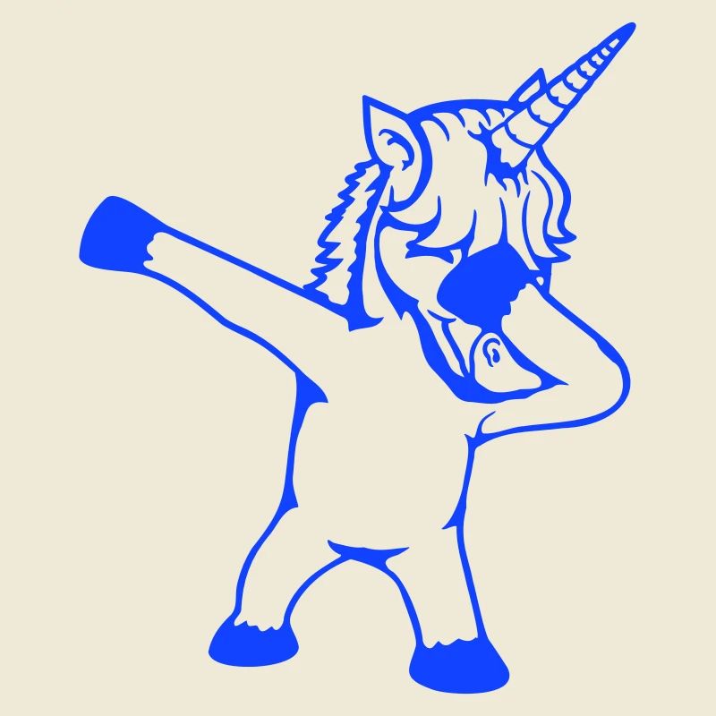 Einhorn Dabbing Dab Tanz Party Pose Geste Lustig