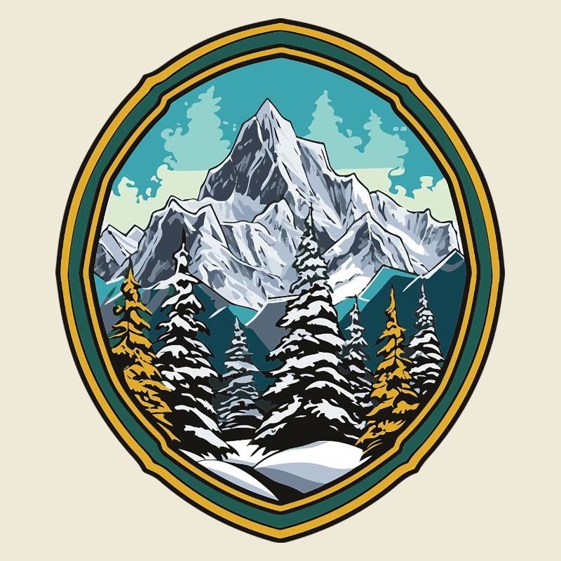 Mountains Forest Summits Ski
