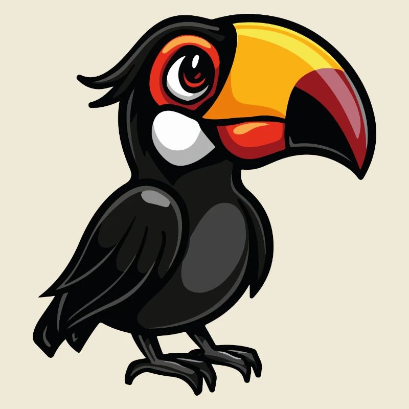 tukan vogel comic