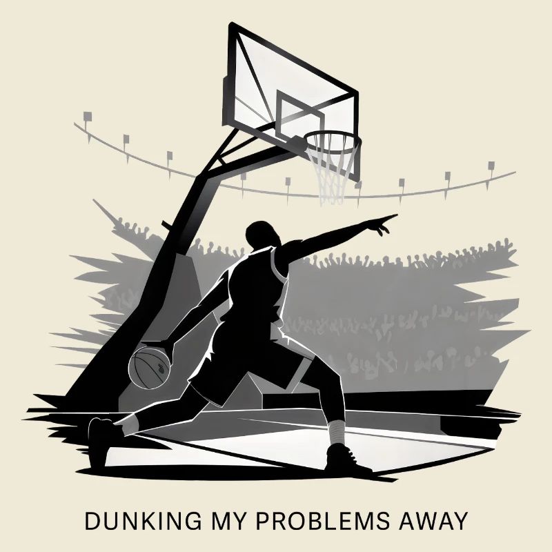 Dunking My Problems Away Basketball