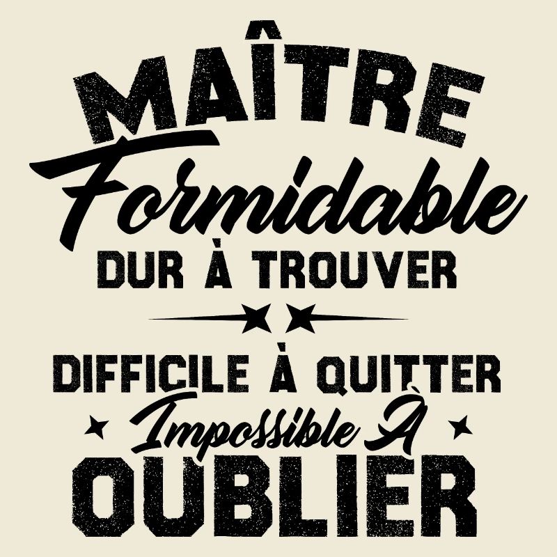 Maître Formidable Idée Cadeau Maître D'école