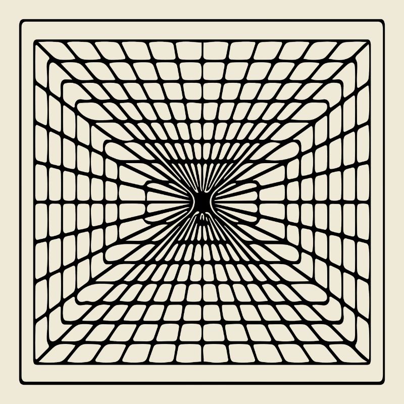 Geometric square lines