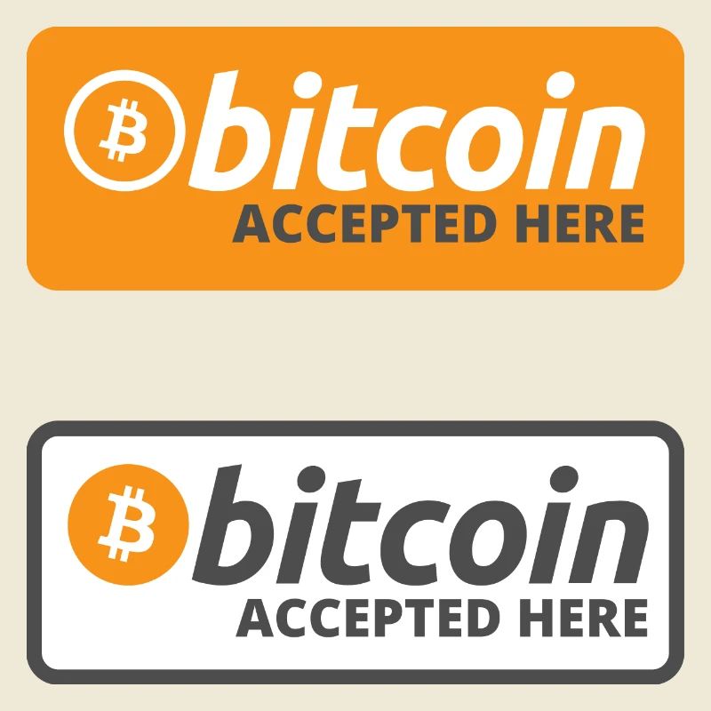 Bitcoin Accepted Here - Sticker Pack