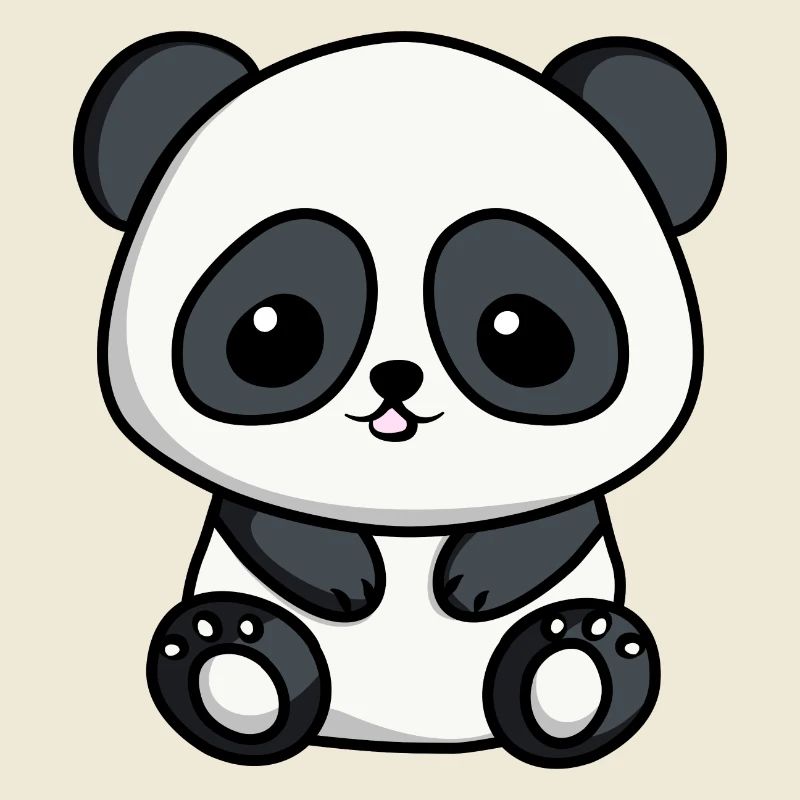 Cute Chibi Panda | Cute panda design