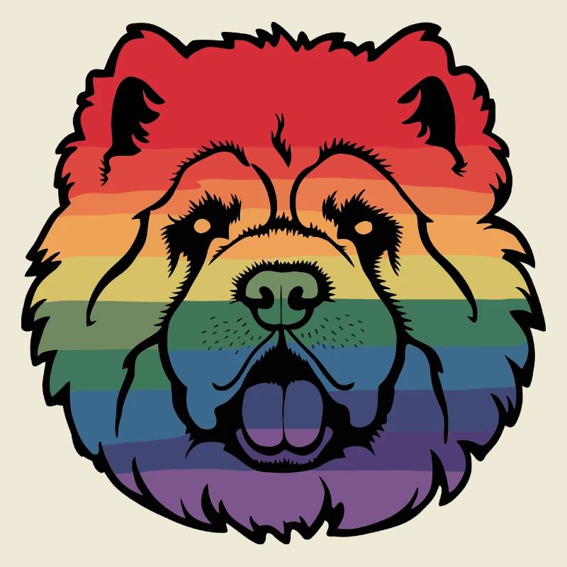Regenbogen-Chow-Chow