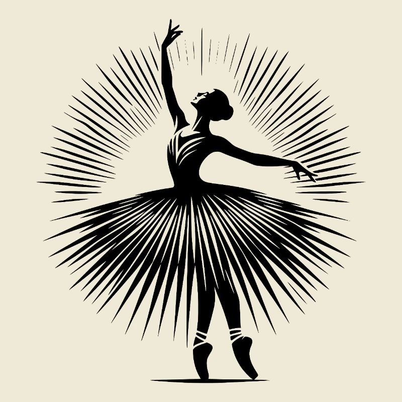Danseuse de ballet gracieuse dans une pose de danse parfaite