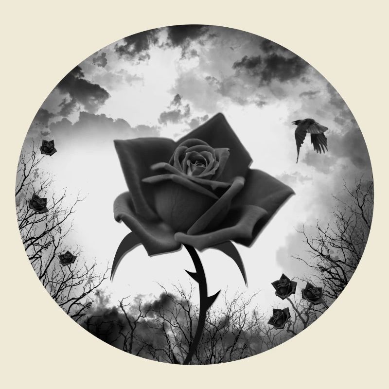 black rose goth gothic