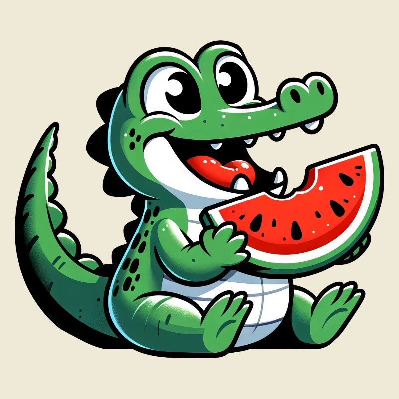 Crocodile Melon Watermelon Fruit Fruity