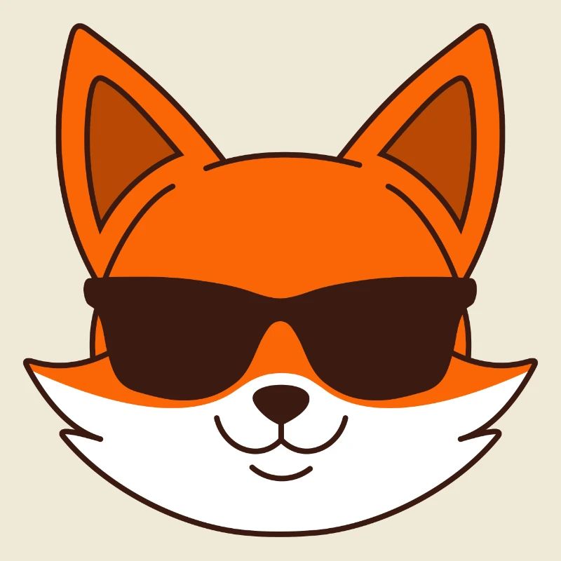 Fuchs mit Sonnenbrille