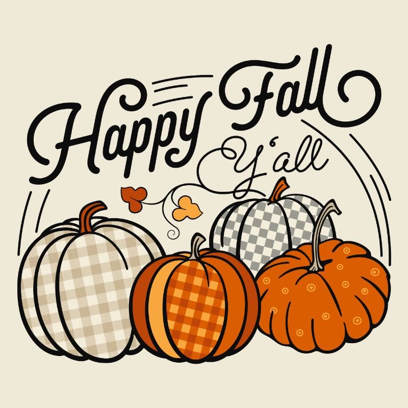Feliz Otoño Ustedes Calabazas de Otoño