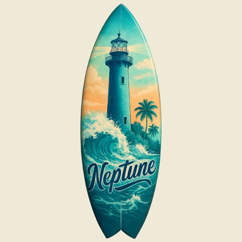 Neptune Lighthouse Surfbrett