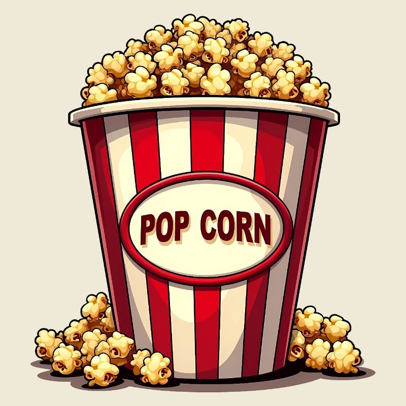 Carnaval costumé de pop-corn