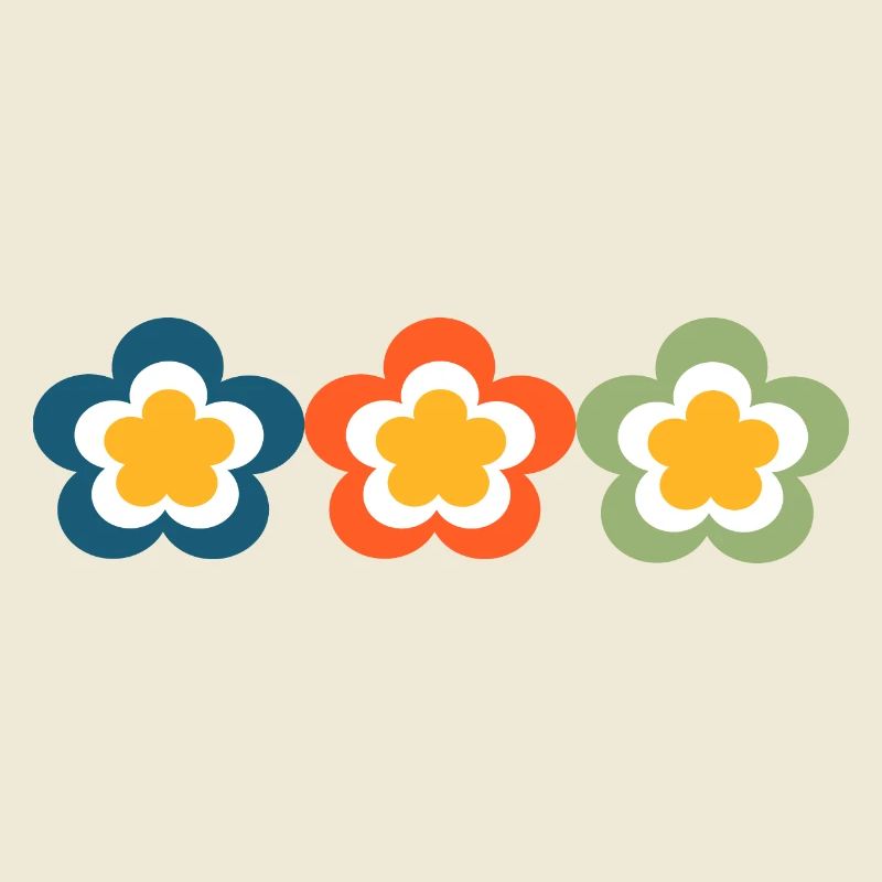 70s Flower Pattern