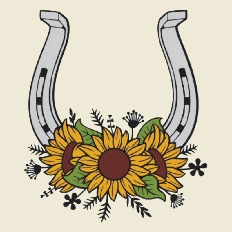 Sunflower Horseshoe Pattern