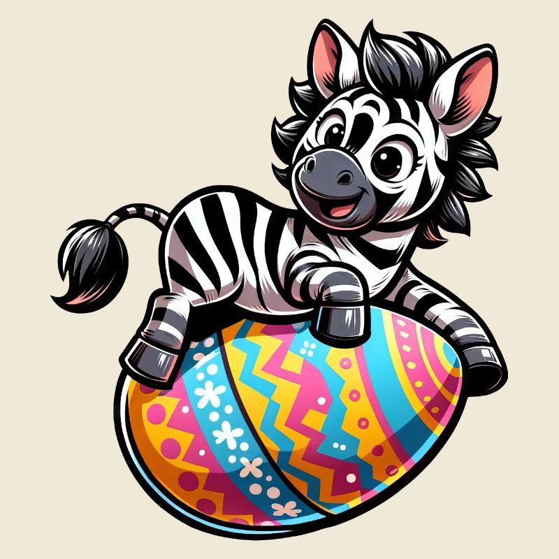 Easter Zebra Easter Egg Comic