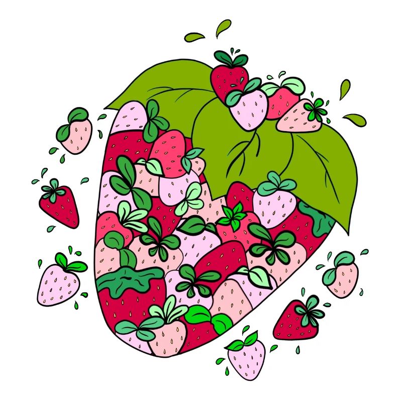 Fruchtige Erdbeeren