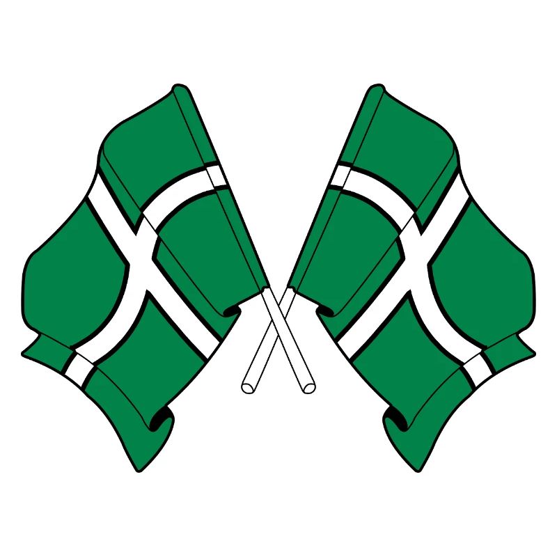 Drapeaux croisés du Devon