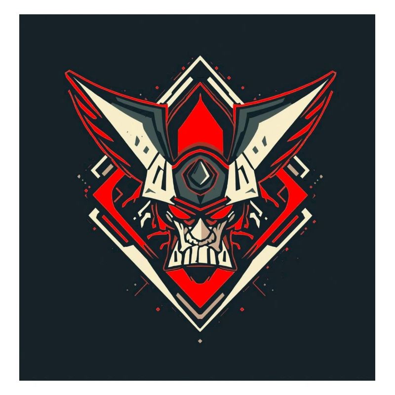 Schädel-Krieger-Emblem