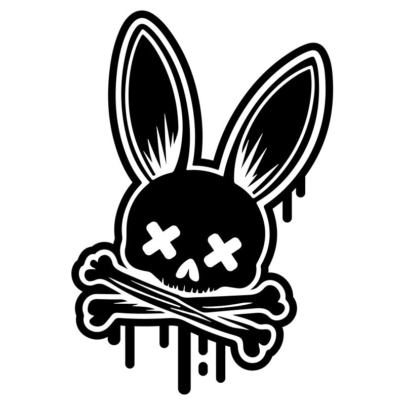 Bunny Skull Easter Skull