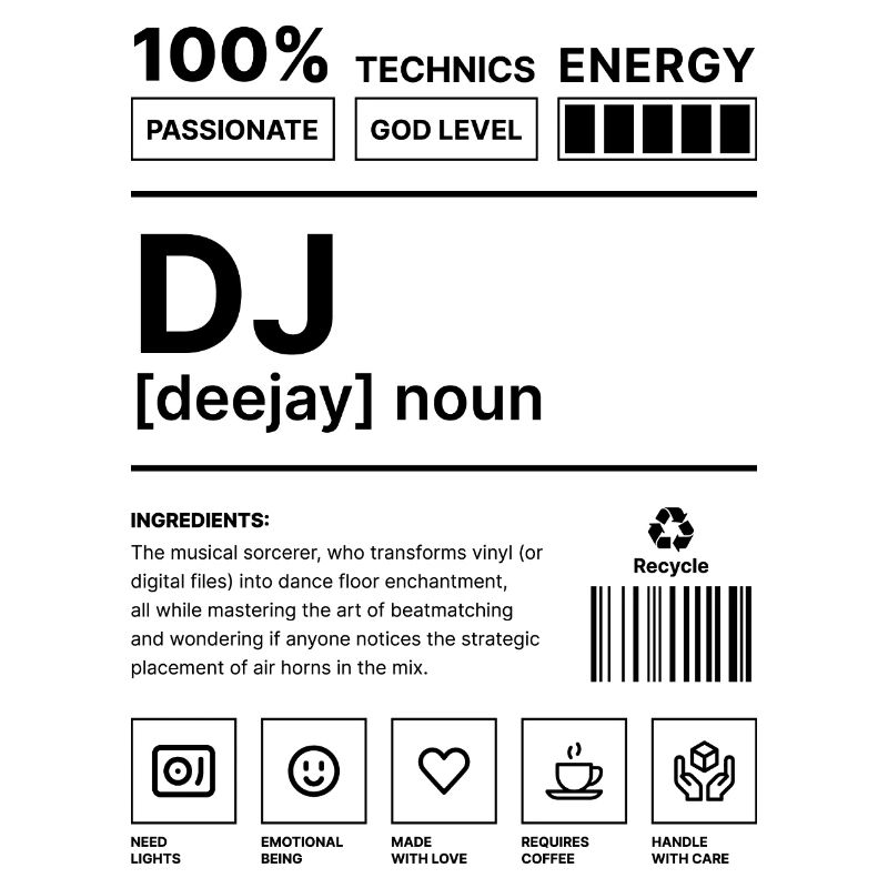 Deejay Vibes Black