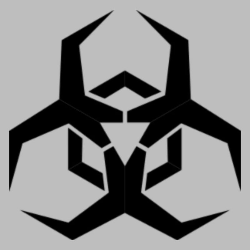 Angular Biohazard Symbol