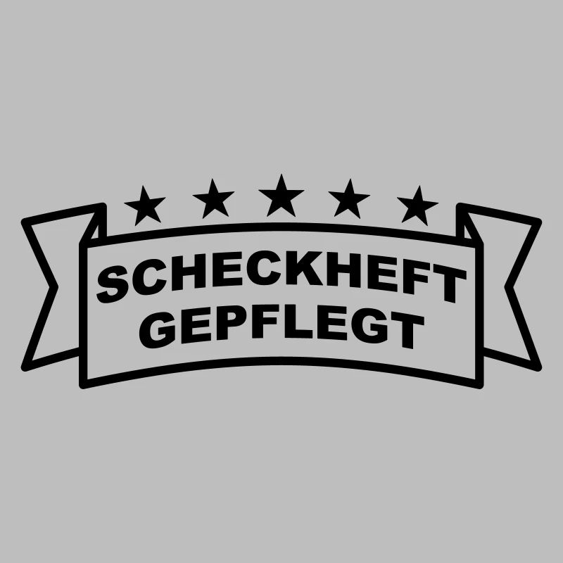 Scheckheftgepflegt Spruchband