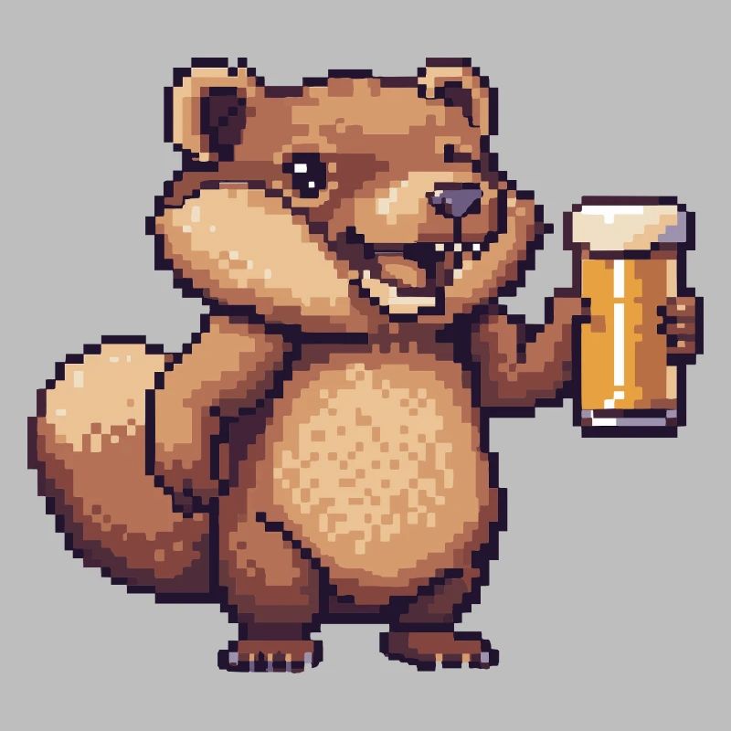 Biber Pixel Bier