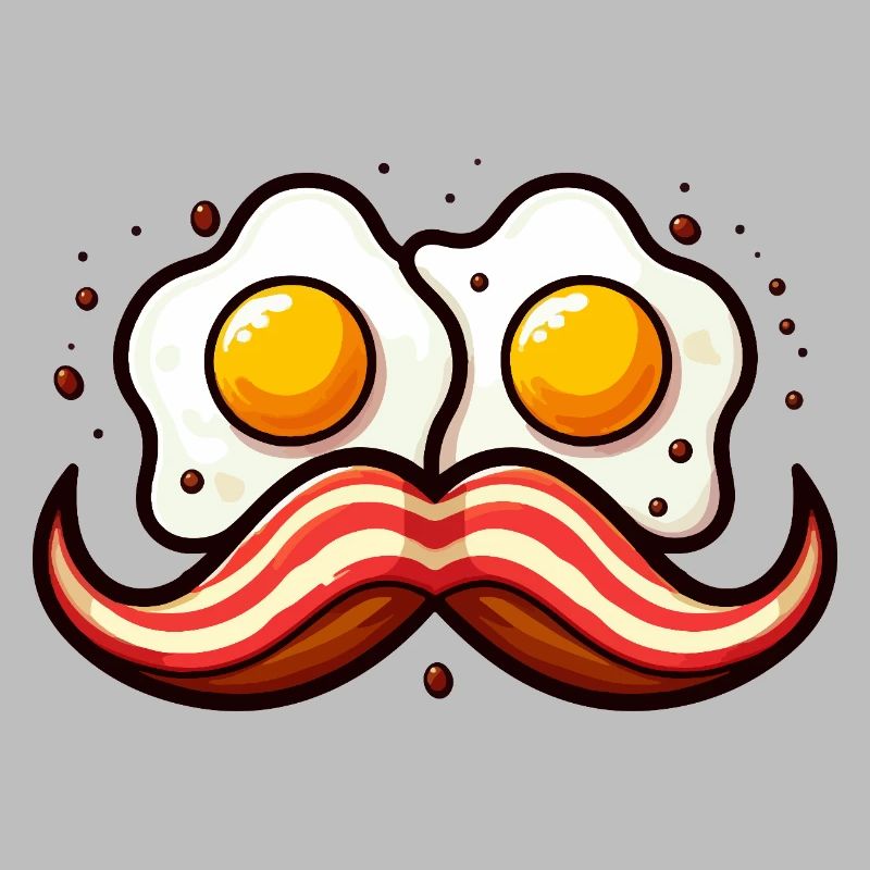 Retro Egg Mustache