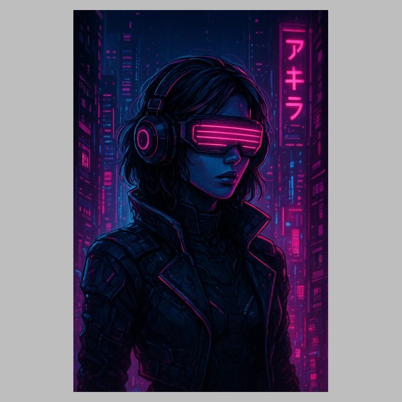 Cyberpunk Neon Pilot