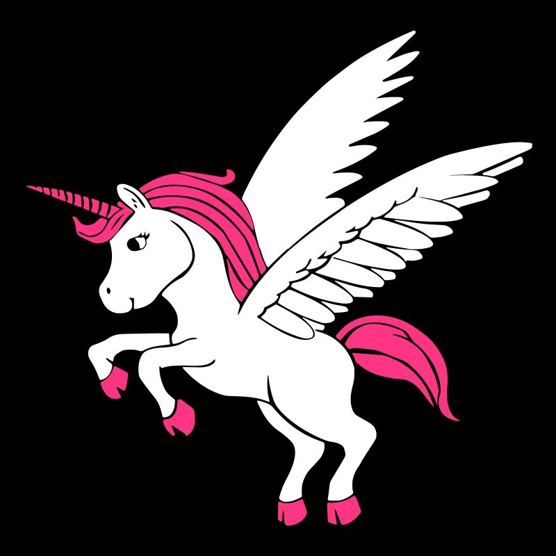 Licorne avec des ailes