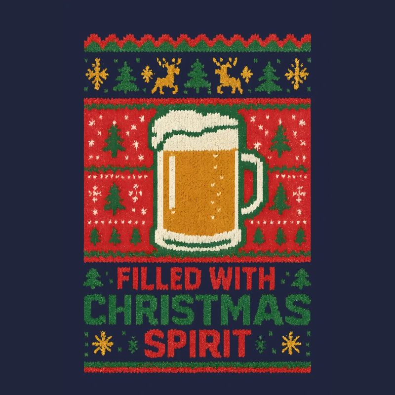 Bierkrug Weihnachtspullover