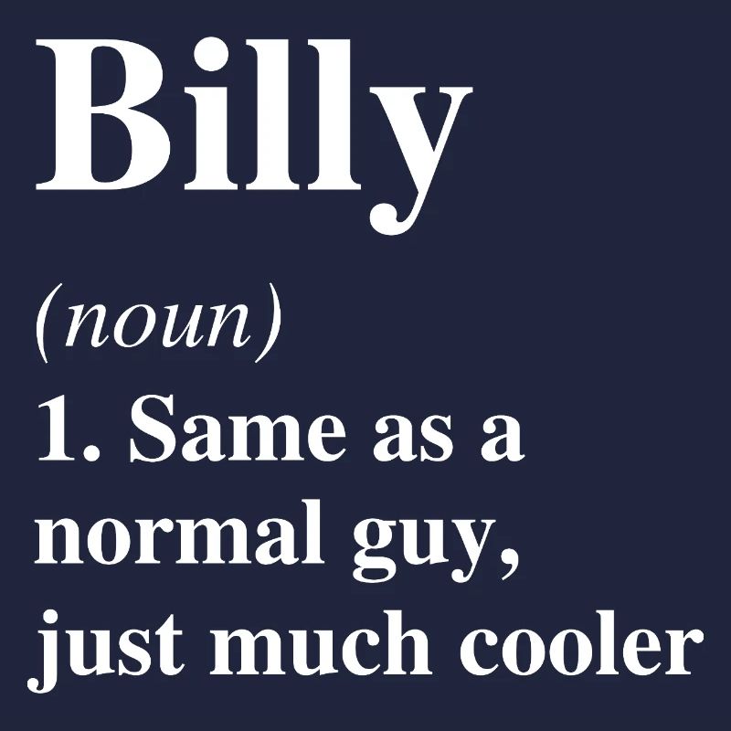 Billy Définition Cool Nom Dire Cadeau