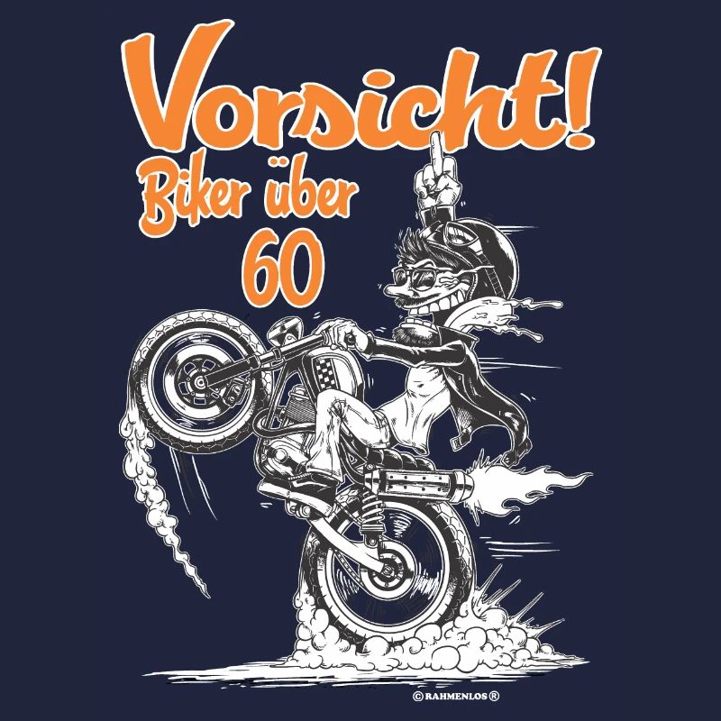 Tees Paradise Biker ueber 60 Biker Geschenk Shirt