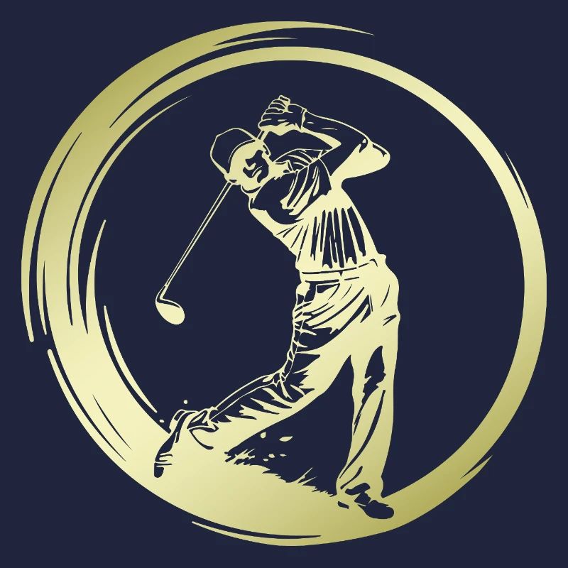 Silhouette de golfeur