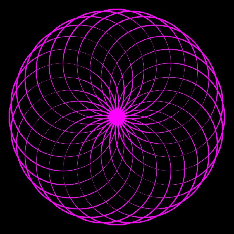 Neonspirale Netz Torus