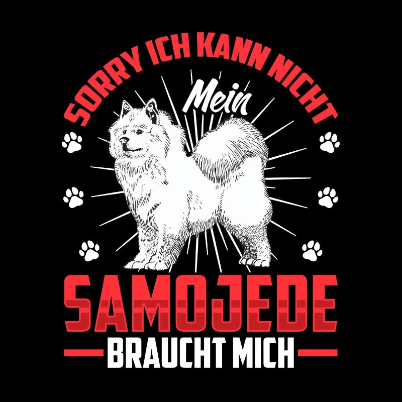 Samojede braucht mich Schlittenhund