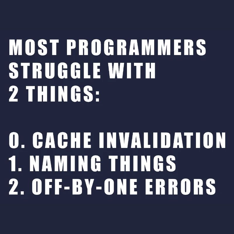 2 hard things in computer science programmer