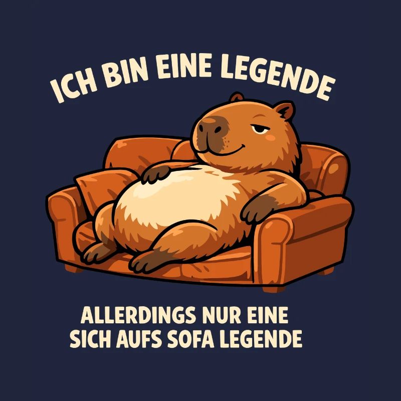 Sofa legend: relaxed capybara