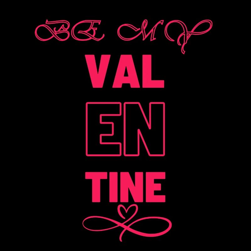 Conception élégante de la typographie de la Saint-Valentin