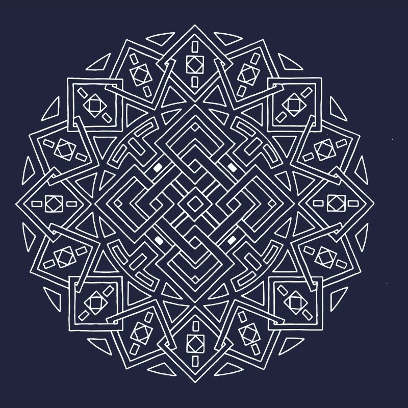 Rectangular Celebration - Mandala made with Love