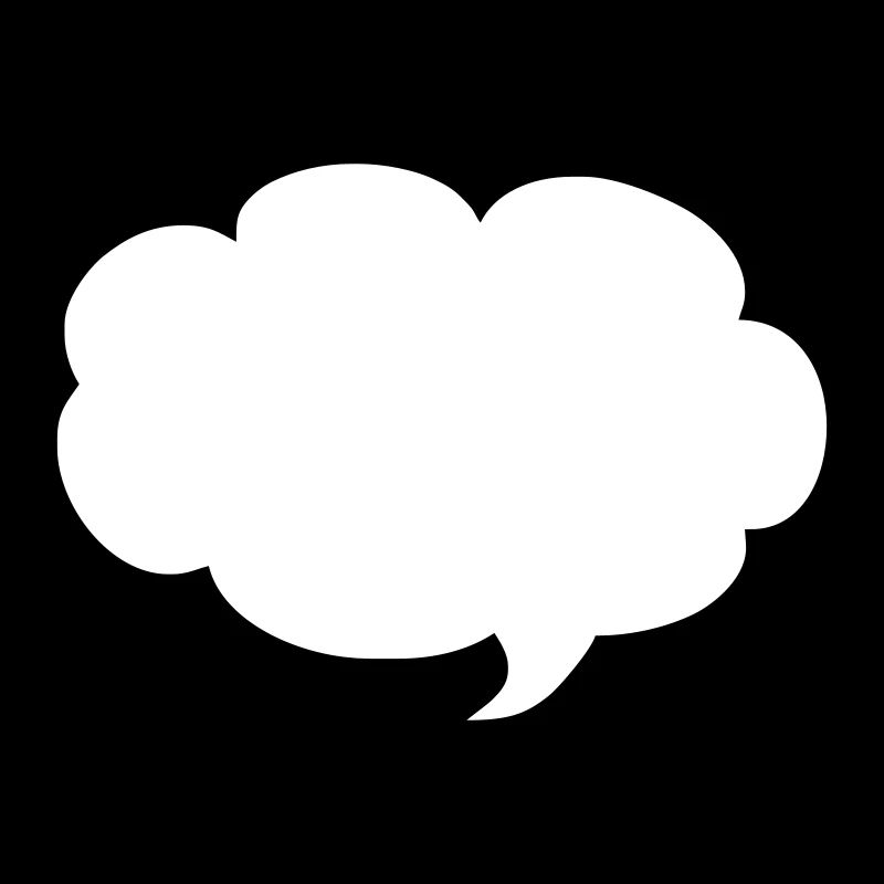 Cartoon speech bubble