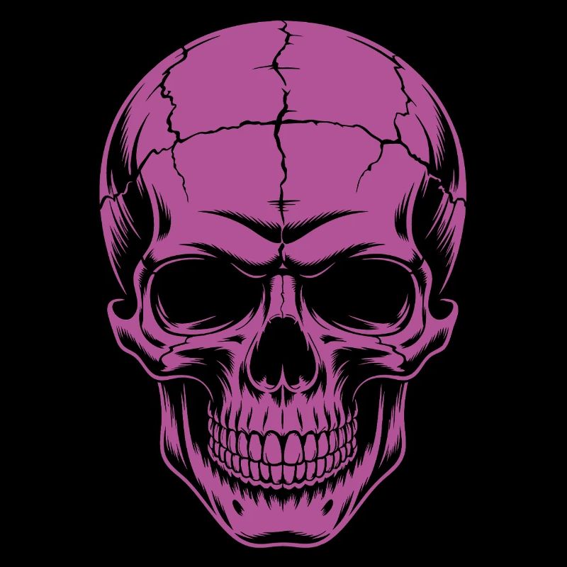 Grosser grinsender Skull