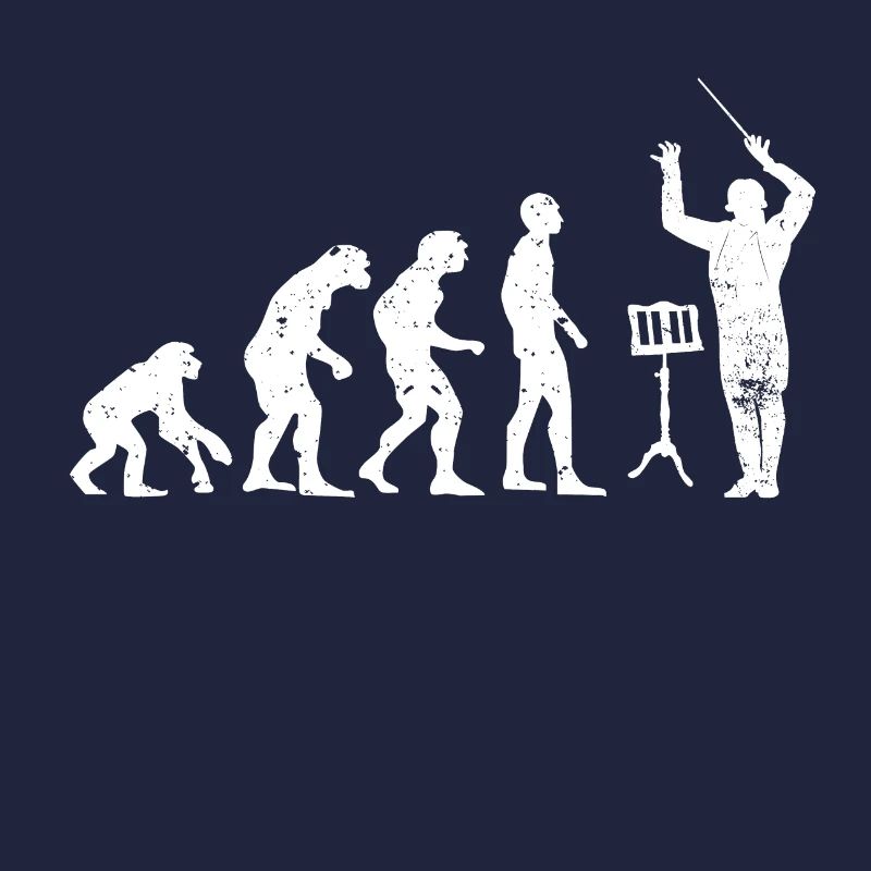 Dirigent Evolution Musiker Geschenkidee