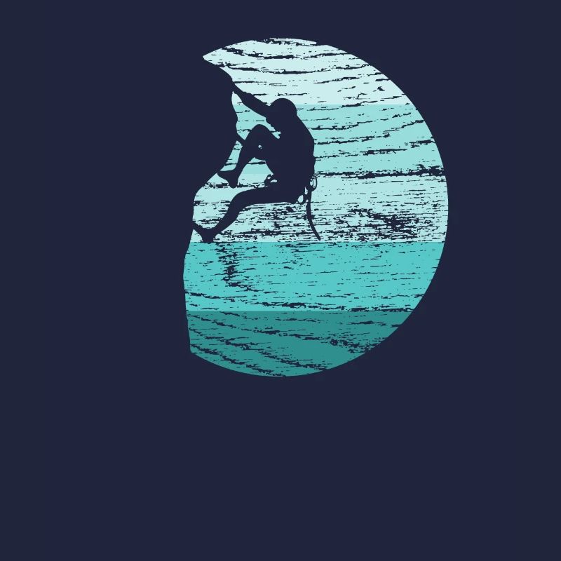 Klettern Kletterer Boulderer Retro