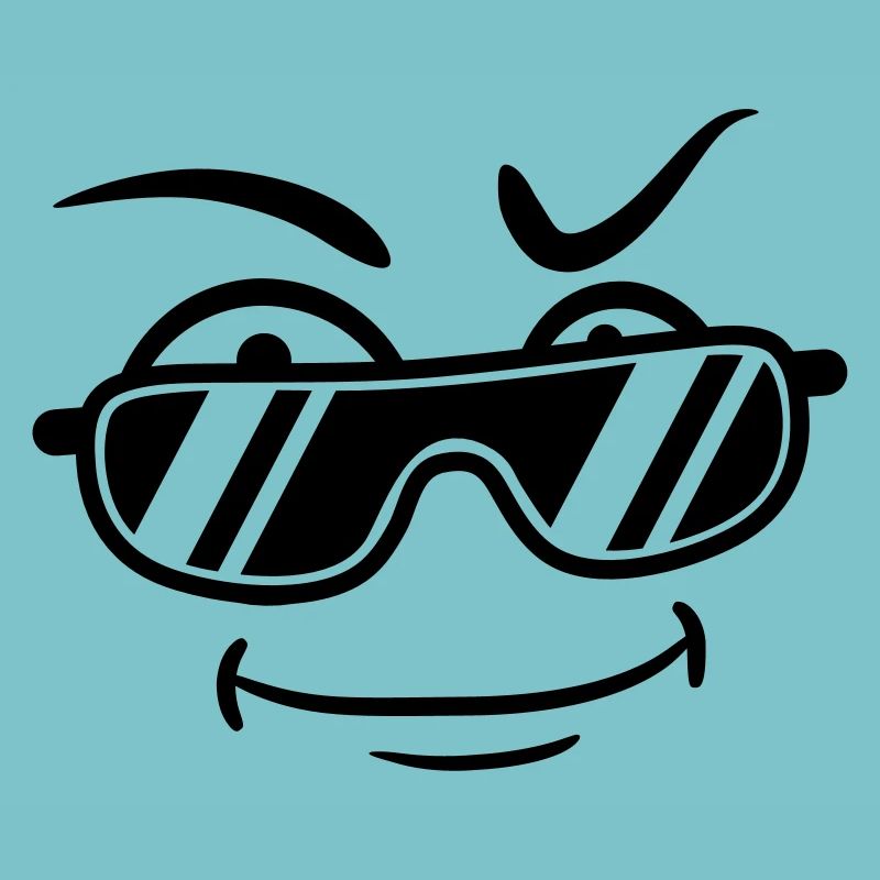 Cool Kerl Sonnenbrille Typ grinsen