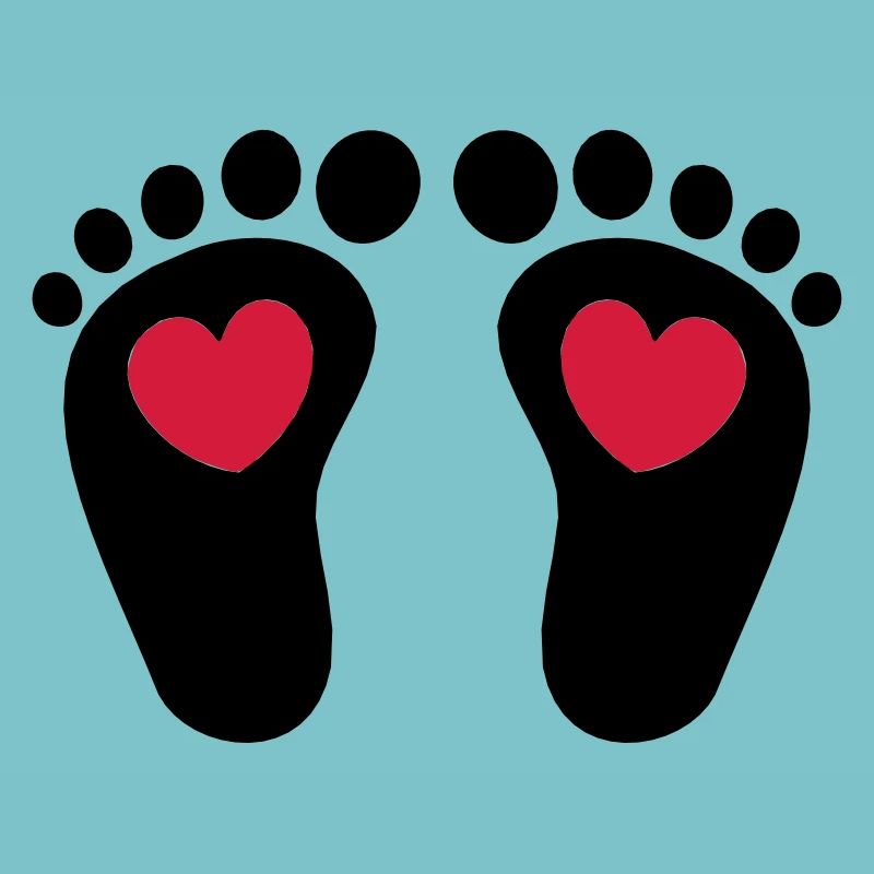 ❤ټCute Baby Footprints-Vector Footprintsټ❤
